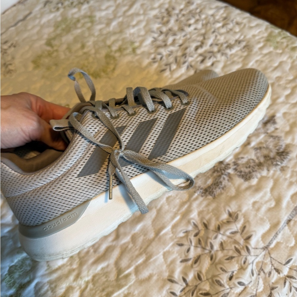 Adidas Men's Gray Cloudfoam Athletic Shoes
